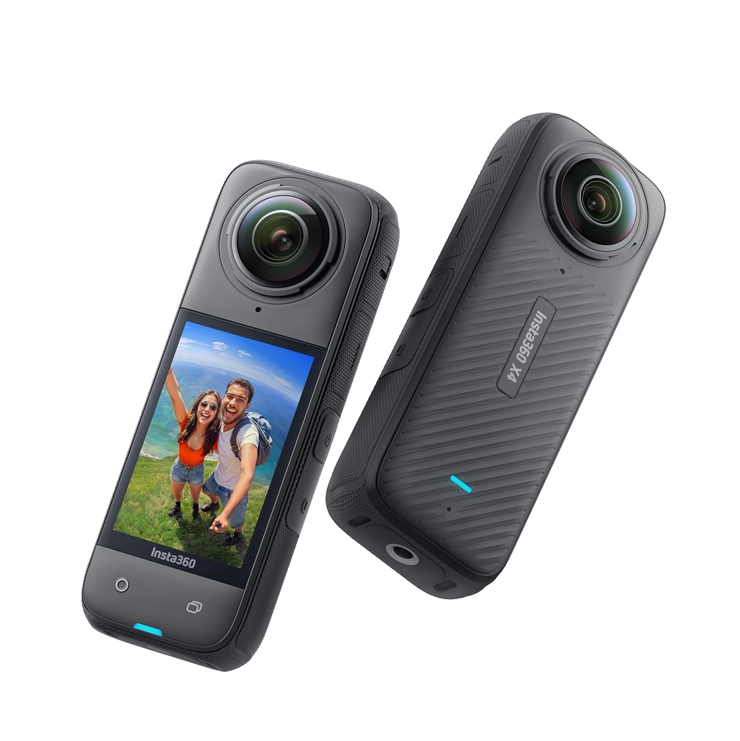 insta360 X4-8K Waterproof 360 Action Camera, 4K Wide-Angle Video, Invisible Selfie Stick Effect, Removable Lens Guards, 135 Min Battery Life, AI Editing, Stabilization, for Sports, Travel, Outdoor